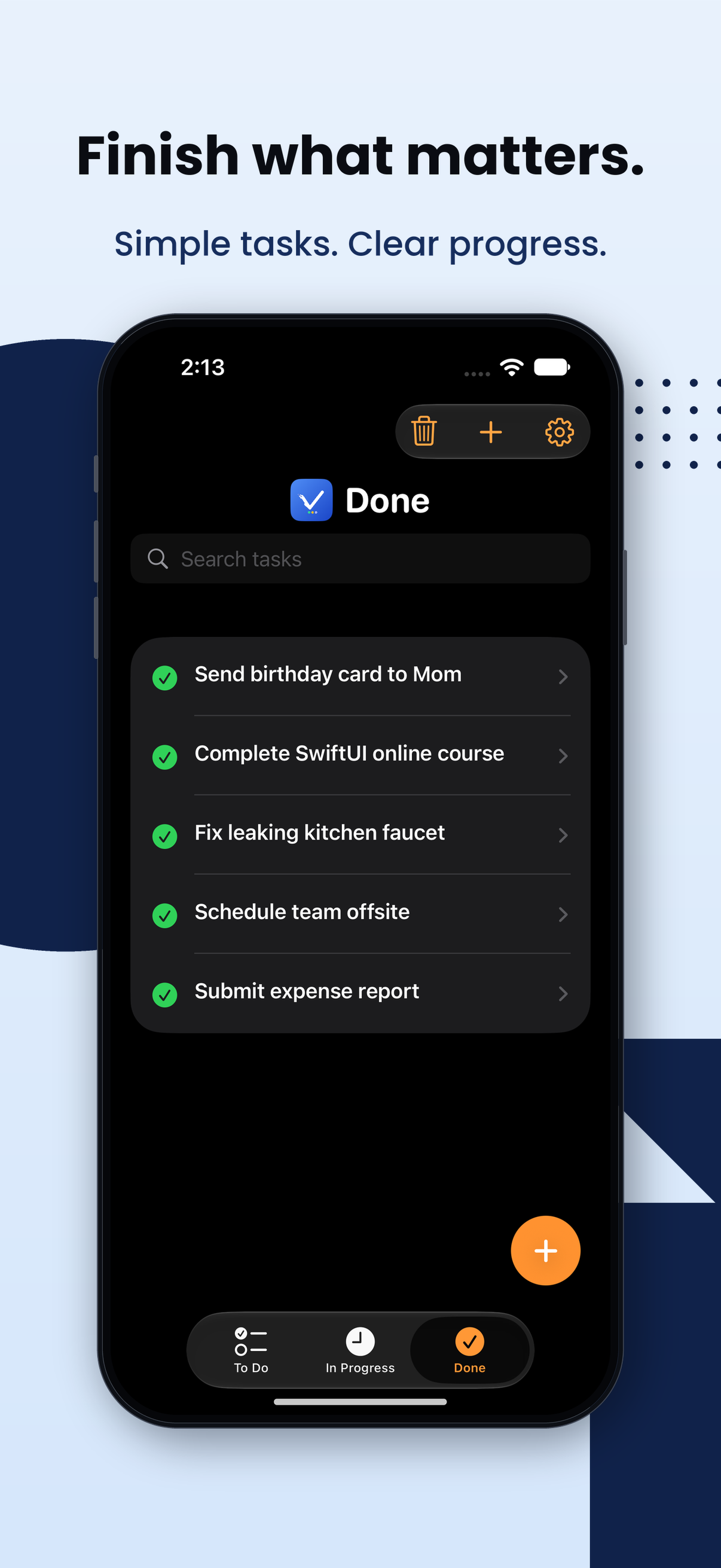 TaskPlate completed tasks